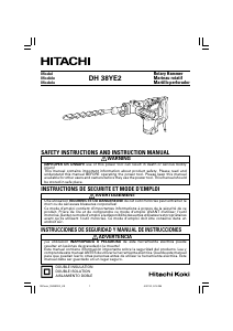 Mode d’emploi Hitachi DH 38YE2 Perforateur