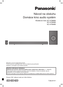 Návod Panasonic SC-HTB498EG Domáce kino