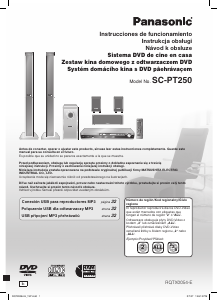 Manual de uso Panasonic SC-PT250 Sistema de home cinema