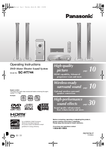 Manual Panasonic SC-HT744 Home Theater System