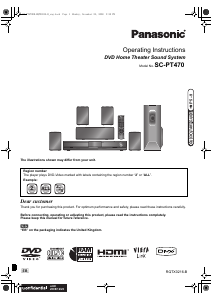 Manual Panasonic SC-PT470 Home Theater System