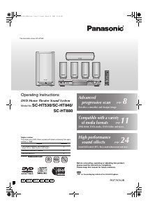 Manual Panasonic SC-HT880 Home Theater System