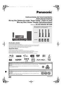 Manual de uso Panasonic SC-BT200 Sistema de home cinema