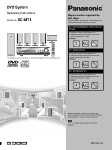 Bruksanvisning Panasonic SC-MT1 Hembiopaket