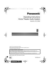 Bruksanvisning Panasonic SC-HTB65EB Hembiopaket