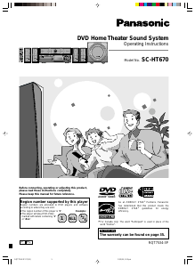 Bruksanvisning Panasonic SC-HT670 Hembiopaket