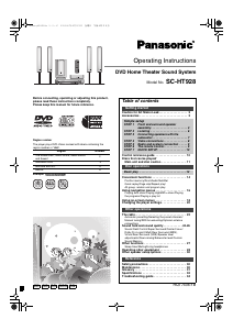 Bruksanvisning Panasonic SC-HT928 Hembiopaket