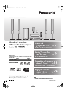 Bruksanvisning Panasonic SC-HT880W Hembiopaket