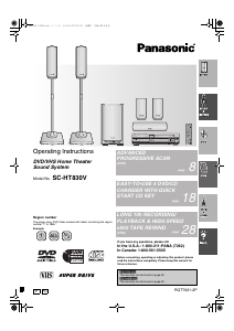 Bruksanvisning Panasonic SC-HT830V Hembiopaket