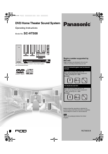 Bruksanvisning Panasonic SC-HT500E Hembiopaket