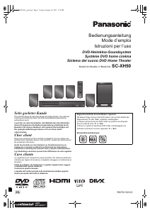 Bedienungsanleitung Panasonic SC-XH50EG Heimkinosystem