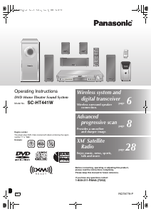 Bruksanvisning Panasonic SC-HT441W Hembiopaket