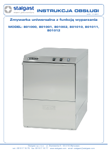 Instrukcja Stalgast 801000 Zmywarka