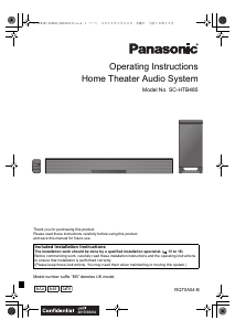 Handleiding Panasonic SC-HTB485EB Home cinema set