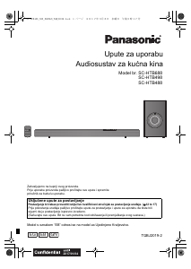 Priručnik Panasonic SC-HTB488 Kućno kino