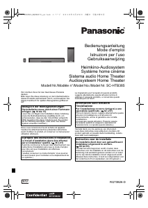 Manuale Panasonic SC-HTB385EG Sistema home theater