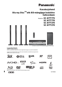 Kasutusjuhend Panasonic SC-BTT370 Kodukinosüsteem