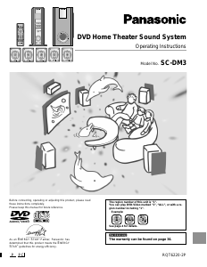 Bruksanvisning Panasonic SC-DM3P Hembiopaket