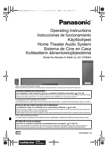 Manual de uso Panasonic SC-HTB680EG Sistema de home cinema