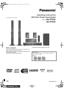 Manual Panasonic SC-PT570 Home Theater System
