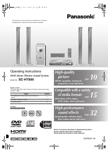 Manual Panasonic SC-HT895 Home Theater System