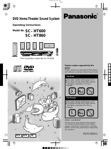 Bruksanvisning Panasonic SC-HT600 Hembiopaket