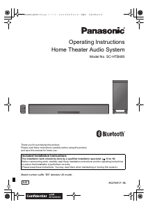 Handleiding Panasonic SC-HTB480EB Home cinema set