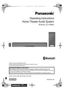 Bruksanvisning Panasonic SC-HTB680GN Hembiopaket