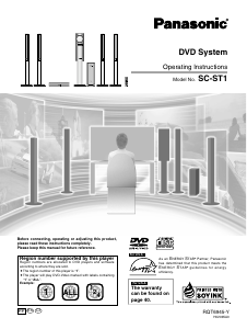 Manual Panasonic SC-ST1PP Home Theater System