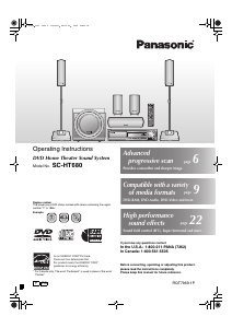 Manual Panasonic SC-HT680 Home Theater System