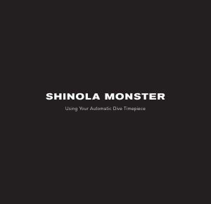 Bruksanvisning Shinola Lake Superior Armbandsur