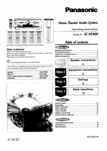 Manual Panasonic SC-HT400 Home Theater System