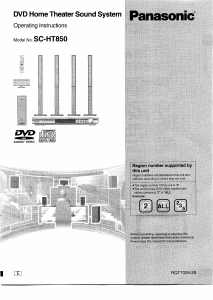 Bruksanvisning Panasonic SC-HT850 Hembiopaket