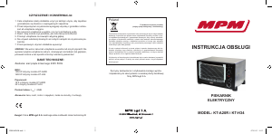 Instrukcja MPM KT-H34 Piekarnik