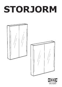 Manual IKEA STORJORM Dulap cu oglinzi