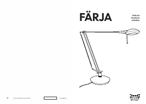 Kasutusjuhend IKEA FARJA Lamp