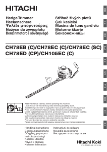 Manual Hitachi CH 78EB Trimmer de gard viu