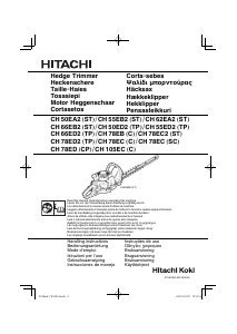 Manual Hitachi CH 78EC2 (ST) Corta-sebes