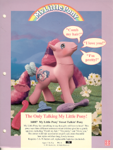 Handleiding Hasbro My Little Pony Sweet Talkin Pony