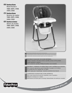 Manual Fisher-Price B2875 Baby High Chair