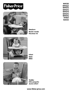 Mode d’emploi Fisher-Price X1465 Chaise haute bébé