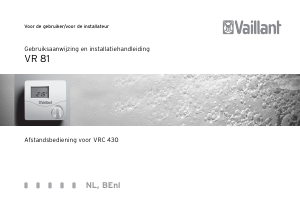 Handleiding Vaillant VR 81 Thermostaat