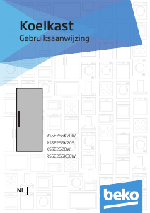 Handleiding BEKO KSSE2620W Koelkast