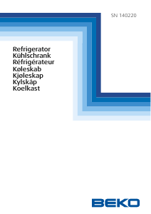 Manual BEKO SN 140220 Refrigerator