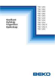 Bruksanvisning BEKO TSE 1283 X Kjøleskap