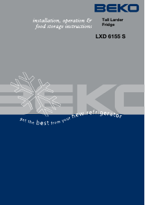 Handleiding BEKO LXD 6155 S Koelkast