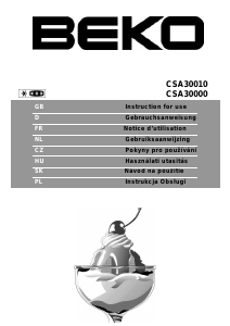 Handleiding BEKO CSA30010 Koel-vries combinatie