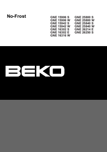 Mode d’emploi BEKO GNE15942W Réfrigérateur combiné
