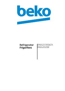 Manual de uso BEKO DN162230DJIZX Frigorífico combinado