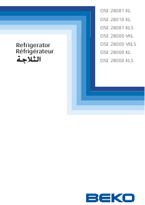 Bruksanvisning BEKO DSE28010KL Kyl-frys